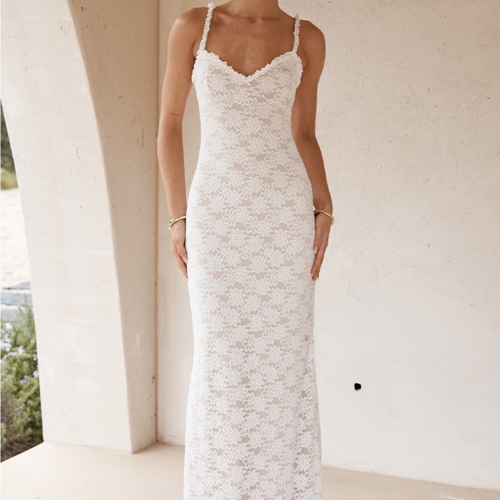 Runaway the label white Sarta maxi dress